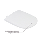 Assento Sanitário Lille|Etna Polipropileno Fechamento Comum Branco Sensea